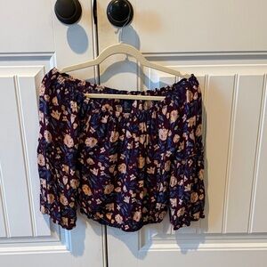 Forever 21 Purple Floral Top
